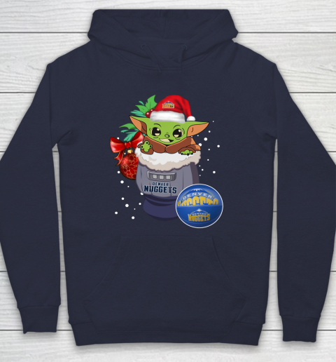 Denver Nuggets Christmas Baby Yoda Star Wars Funny Happy NBA Hoodie 4