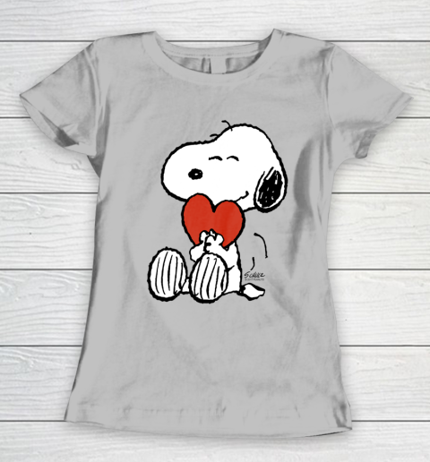 Peanuts Snoopy Heart Valentine Women's T-Shirt 3