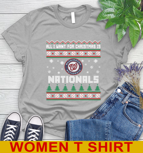 MLB All I Want For Christmas Is Washington Nationals Baseball Sports 89