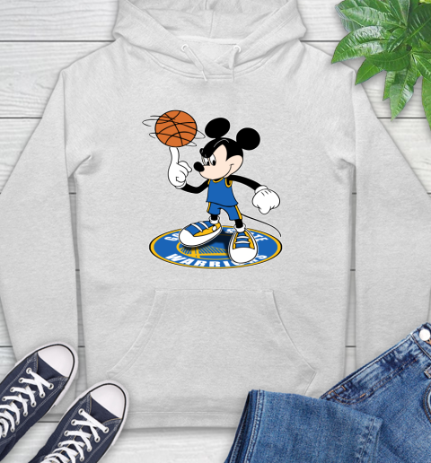 NBA Basketball Golden State Warriors Cheerful Mickey Disney Shirt Hoodie 2