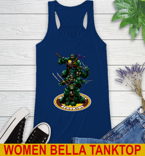 NFL Football Washington Redskins Teenage Mutant Ninja Turtles Shirt Racerback Tank 9