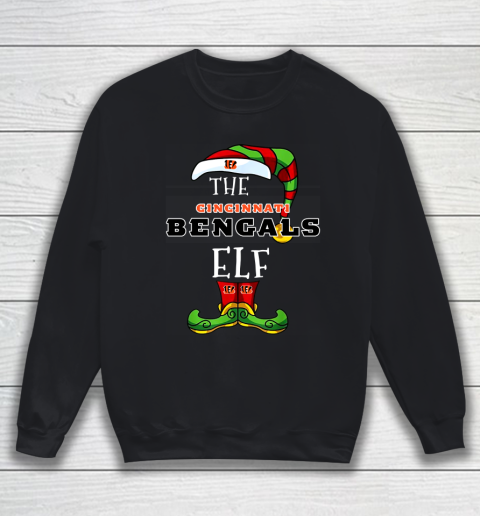 Cincinnati Bengals Christmas ELF Funny NFL Sweatshirt