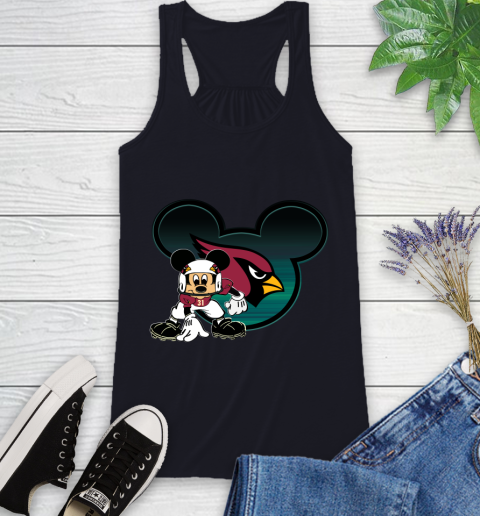 NFL Arizona Cardinals Mickey Mouse Disney Football T Shirt Racerback Tank 10
