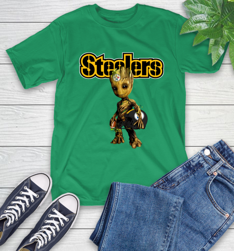 Pittsburgh Steelers NFL Football Groot Marvel Guardians Of The Galaxy T-Shirt 7
