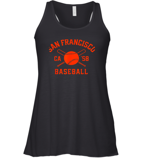 San Francisco Baseball Vintage SF The City Cali Retro Gift Racerback Tank