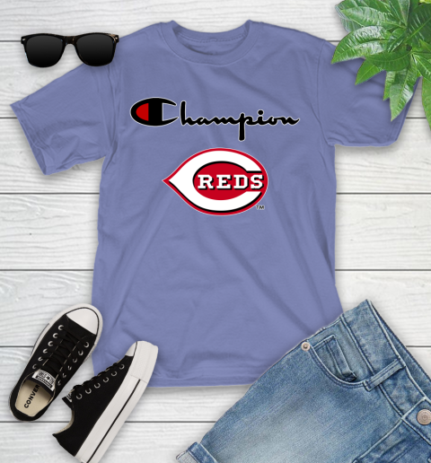 MLB Baseball Cincinnati Reds Champion Shirt Youth T-Shirt 12