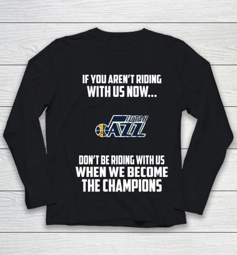 NBA Utah Jazz Basketball We Become The Champions Youth Long Sleeve