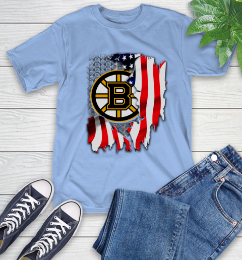 Boston Bruins NHL Hockey American Flag T-Shirt 13 Boston Bruins NHL Hockey American Flag T-Shirt - Image 13