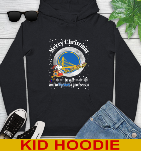 Golden State Warriors Merry Christmas To All And To Warriors A Good Season NBA Basketball Sports Youth Hoodie