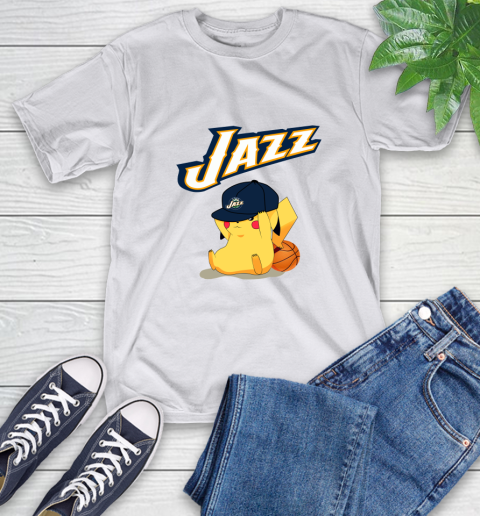 NBA Pikachu Basketball Sports Utah Jazz T-Shirt 12