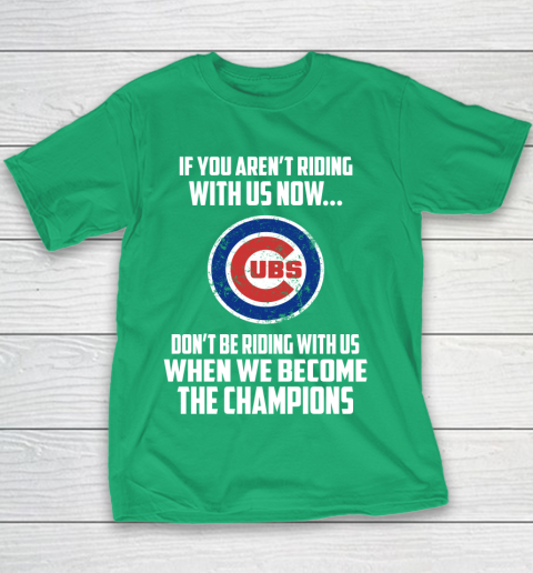 MLB Chicago Cubs Baseball We Become The Champions Youth T-Shirt 3