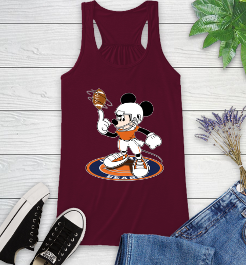 NFL Football Chicago Bears Cheerful Mickey Disney Shirt Racerback Tank 3