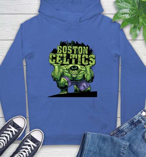 Boston Celtics NBA Basketball Incredible Hulk Marvel Avengers Sports Hoodie 9