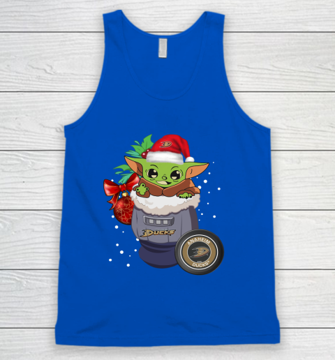 Anaheim Ducks Christmas Baby Yoda Star Wars Funny Happy NHL Tank Top 5