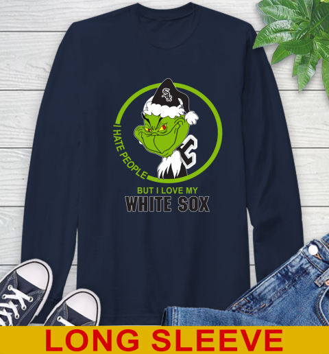 Chicago White Sox MLB Grinch I Hate People But I Love My Favorite Baseball Team 61