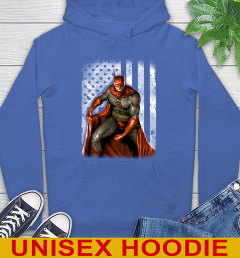 Chicago Bears NFL Football Batman DC American Flag Shirt Hoodie 9