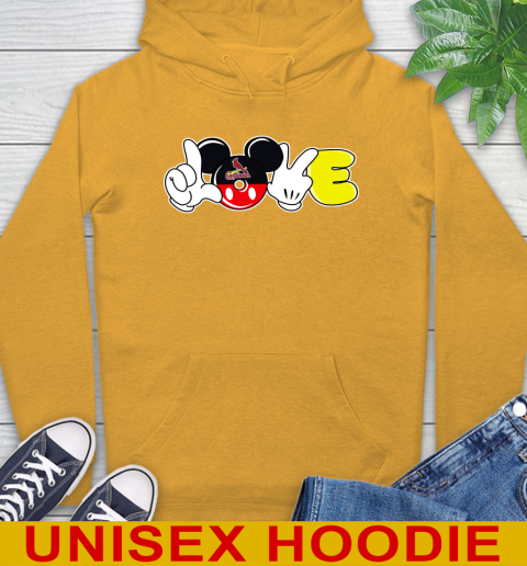 St.Louis Cardinals MLB Baseball Love Mickey Disney Sports Hoodie 3