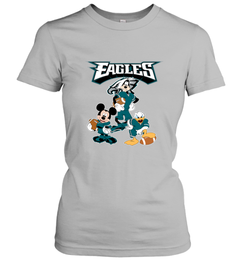 Mickey Donald Goofy The Three Philadelphia Eagles Football Shirts Women's T- Shirt 