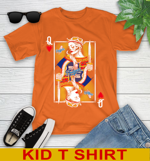 MLB Baseball Los Angeles Dodgers The Queen Of Hearts Card Shirt Youth T-Shirt 8