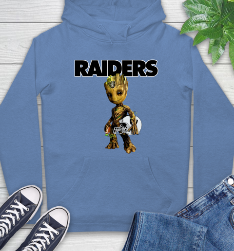 Oakland Raiders NFL Football Groot Marvel Guardians Of The Galaxy Hoodie 11