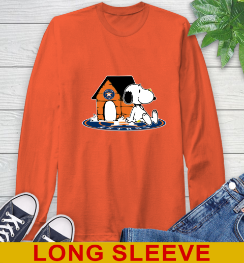 MLB Baseball Houston Astros Snoopy The Peanuts Movie Shirt Long Sleeve T-Shirt 5