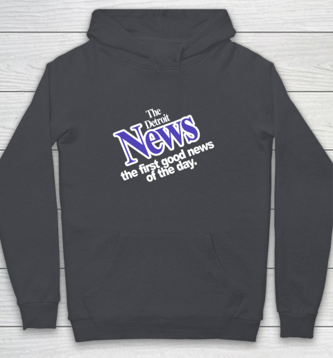 DETROIT NEWS THE FIRST GOOD NEWS OF THE DAY Youth Hoodie 5