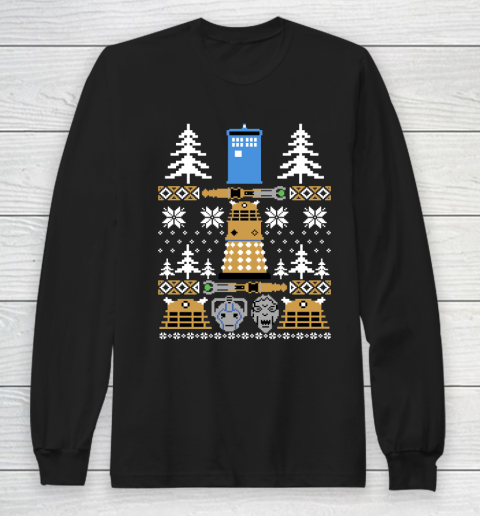 Doctor Who Shirt Doctor Ugly Sweater Who Long Sleeve T-Shirt