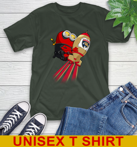 NHL Hockey Florida Panthers Deadpool Minion Marvel Shirt T-Shirt 6
