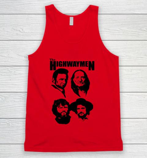 Willie Nelson Johnny Cash Outlaw Country Super Group The Highwaymen Tank Top 3
