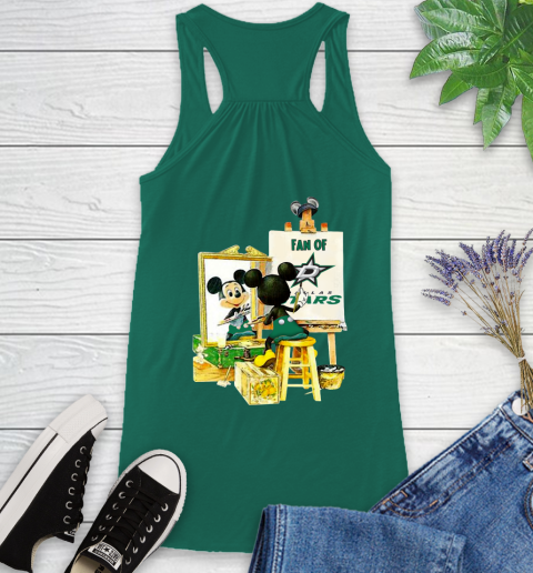 NHL Hockey Dallas Stars Mickey Drawing Shirt 40