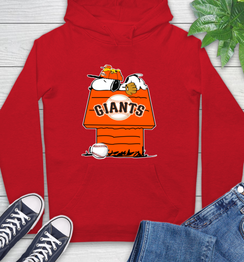 MLB San Francisco Giants Snoopy Woodstock The Peanuts Movie Baseball T Shirt_000 Hoodie 10