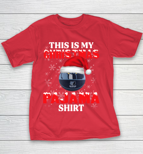 Memphis Grizzlies This Is My Christmas Pajama Shirt NBA Youth T-Shirt 7