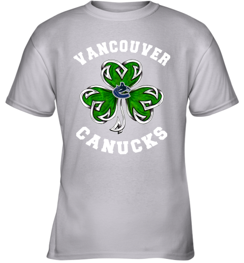 NHL Vancouver Canucks Three Leaf Clover St Patrick's Day Hockey Sports T  Shirt - Freedomdesign