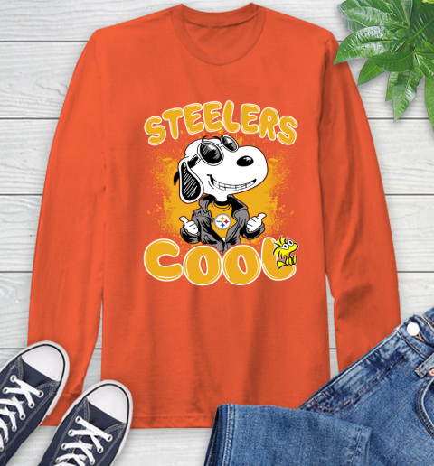NFL Football Pittsburgh Steelers Cool Snoopy Shirt Long Sleeve T-Shirt 4