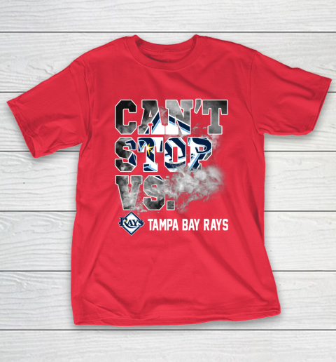 Unique Stylistic Tee Rays T-Shirt, Tampa Bay Rays Shirt Light Pink L