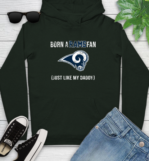 NFL Los Angeles Rams Football Loyal Fan Just Like My Daddy Shirt Youth Hoodie 12