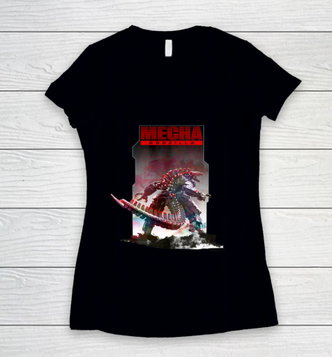 Godzilla vs Kong Mechagodzilla Women's V-Neck T-Shirt