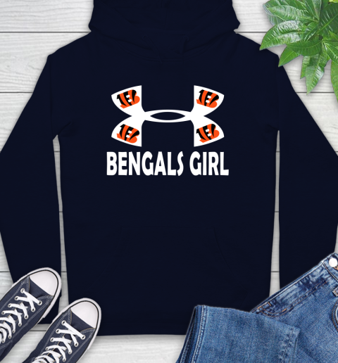 NFL Cincinnati Bengals Girl Under Armour Football Sports Hoodie 3