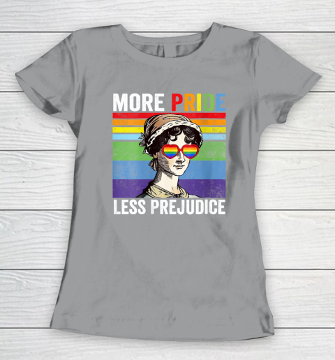 More Pride Less Prejudice Pride Month Funny Women's T-Shirt 4