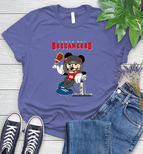 NFL Tampa Bay Buccaneers Mickey Mouse Disney Super Bowl Football T Shirt Women's T-Shirt 11