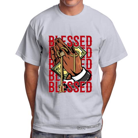 Air Jordan 1 Smoke Grey matching sneaker tshirt Drake Blessed Red and White Jordan Tshirt