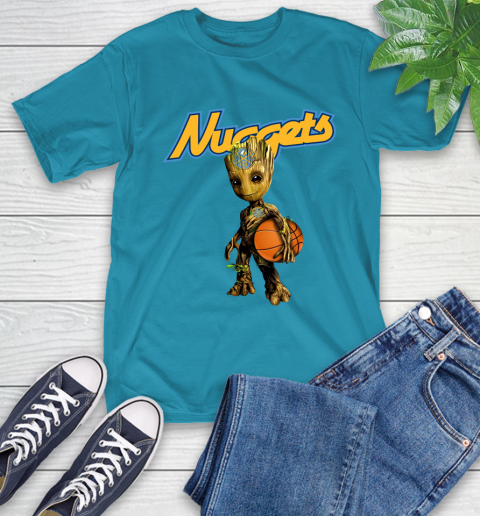 Denver Nuggets NBA Basketball Groot Marvel Guardians Of The Galaxy T-Shirt 8