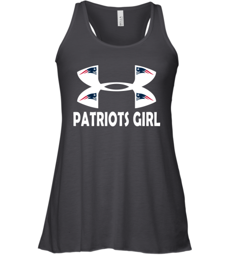 NFL New England Patriots Girl Under Armour Football Sports CUC67k756R3 flowy tank 32 95 151514 front black