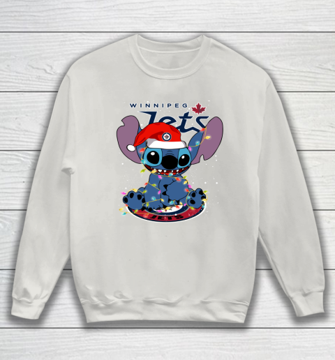 Winnipeg Jets NHL Hockey noel stitch Christmas Sweatshirt - Image 9