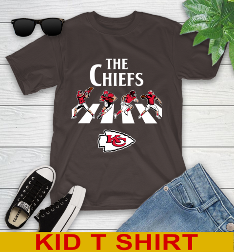 NFL Football Kansas City Chiefs The Beatles Rock Band Shirt Youth T-Shirt 6