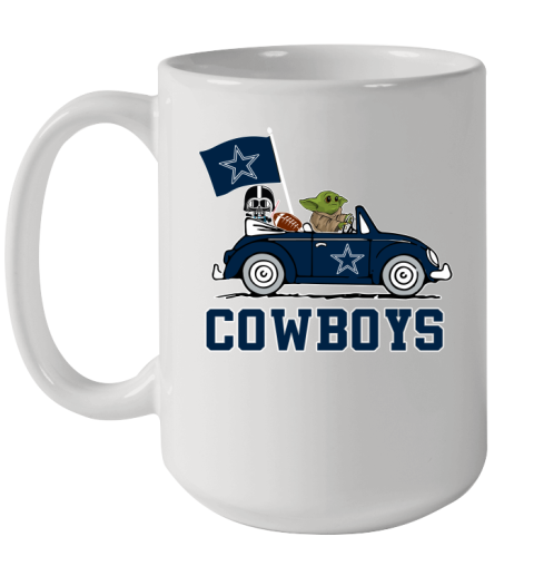 Dallas COWBOYS Baby Yoda Star Wars Cute Yoda COWBOYS Funny Yoda Coffee Mug