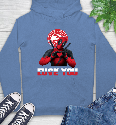 NBA Atlanta Hawks Deadpool Love You Fuck You Basketball Sports Hoodie 11