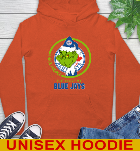 Toronto Blue Jays MLB Christmas Grinch I Hate People But I Love My Favorite Baseball Team Hoodie 5