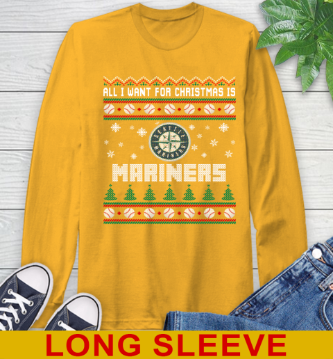 MLB All I Want For Christmas Is Seattle Mariners Baseball Sports 56