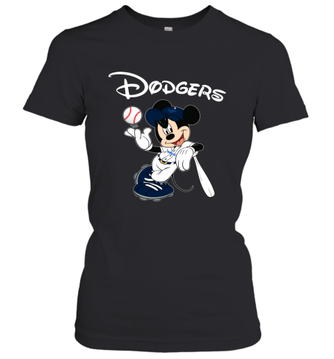 Baseball Mickey Team Los Angeles Dodgers Women's T-Shirt